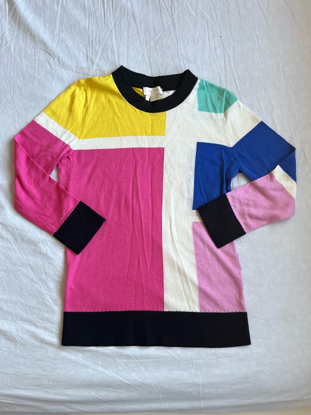 color blocked sweatshirt